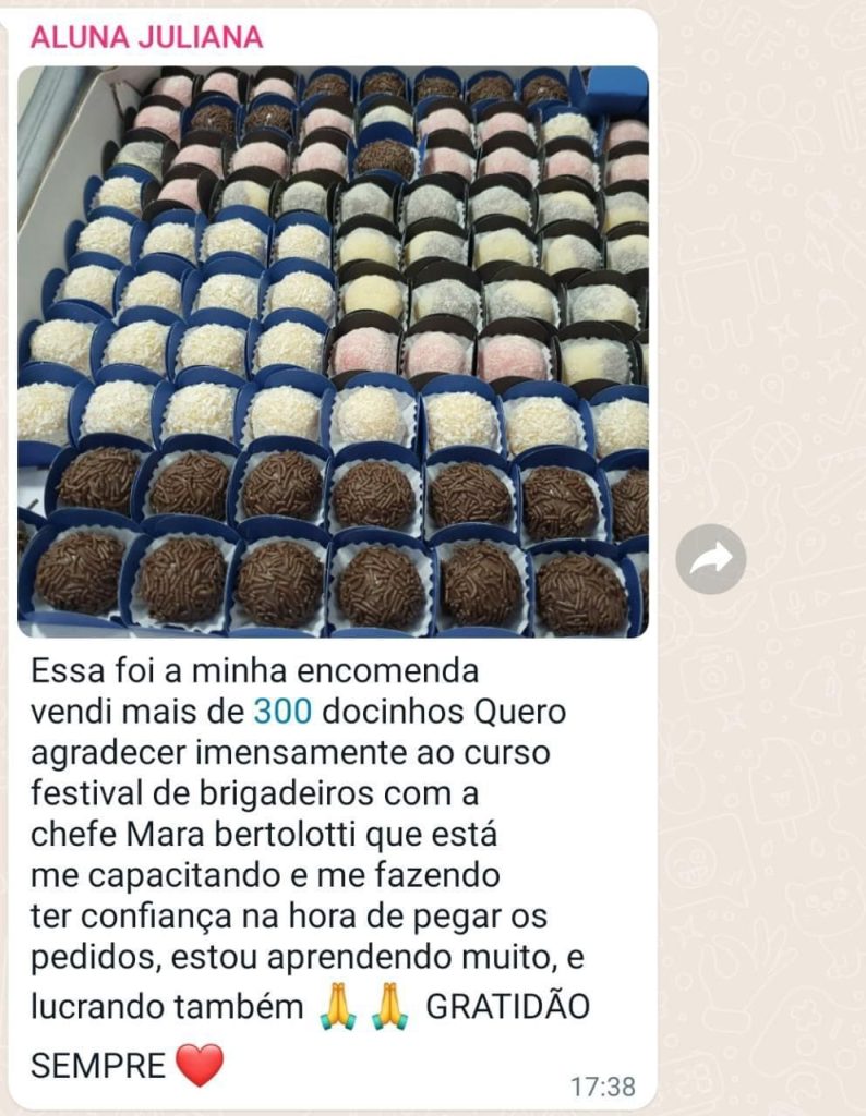 Depoimento de Sucesso: Aluna Vende 300 Docinhos