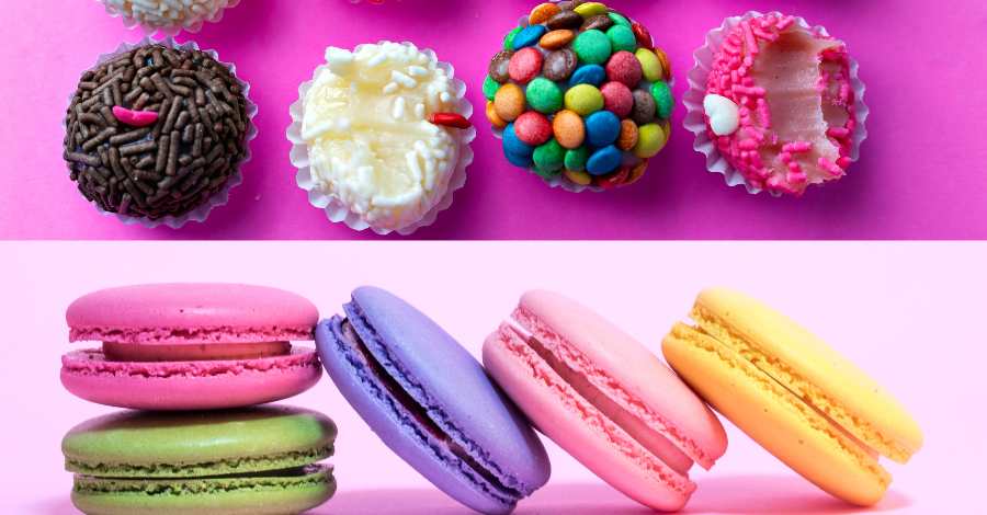 macarrons feito por confeitaria e docinhos de festas de docerias